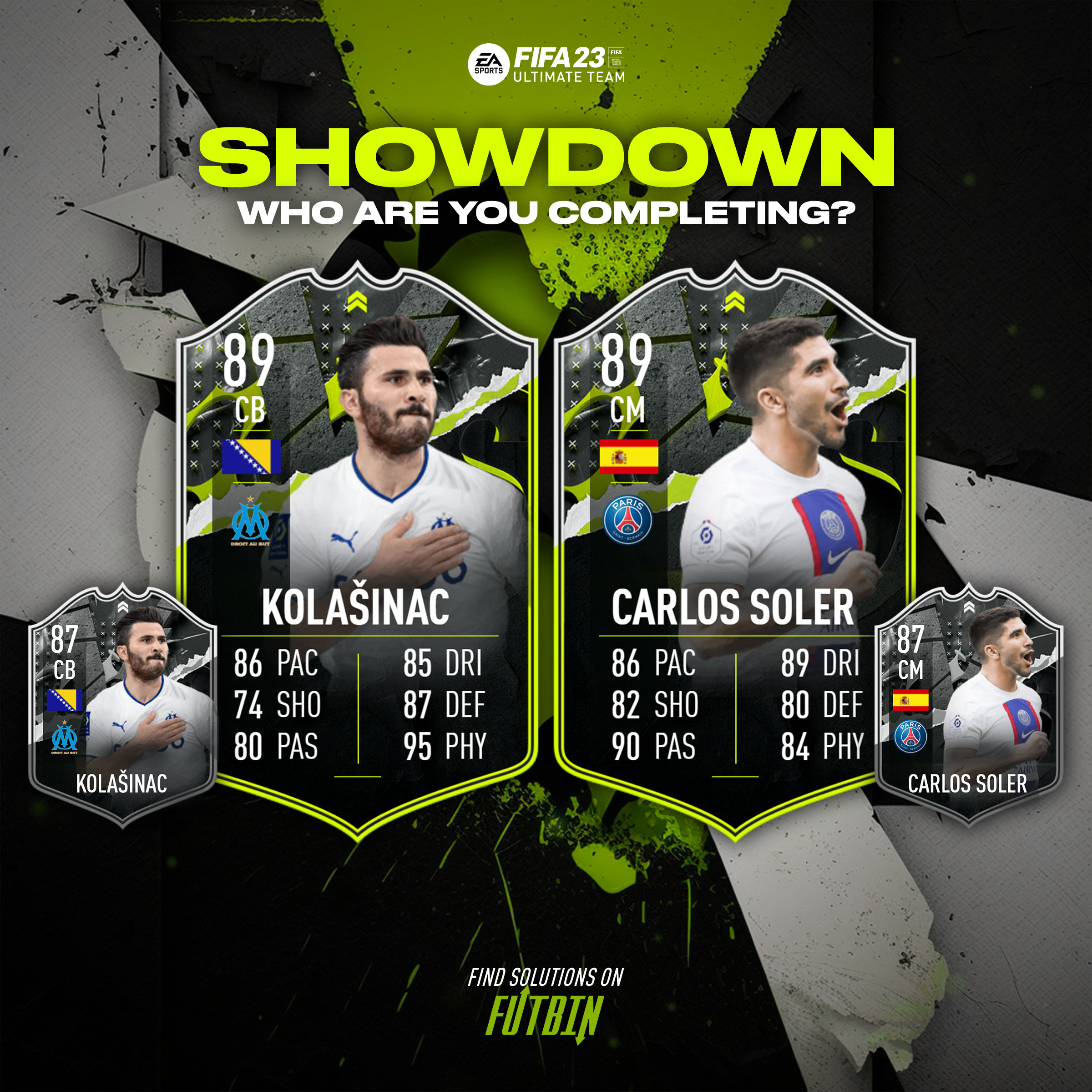FIFA 23 Showdown Series Kolasinac & Carlos Soler Predictions, Upgrades